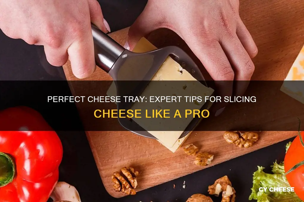 how to slice cheese for a cheese tray