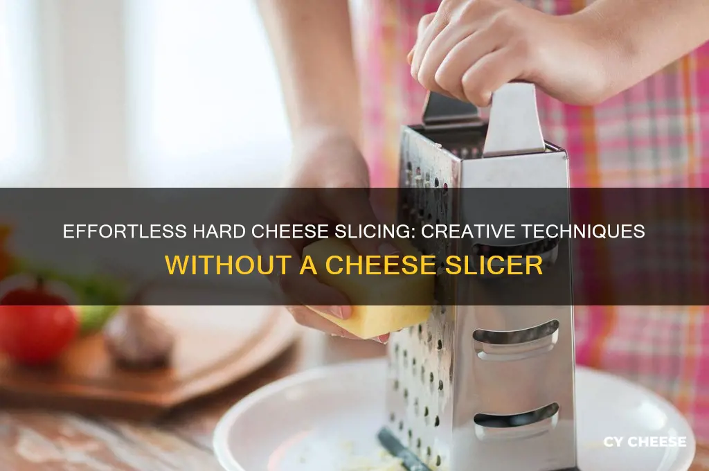 how to slice hard cheese without a cvheese slicer