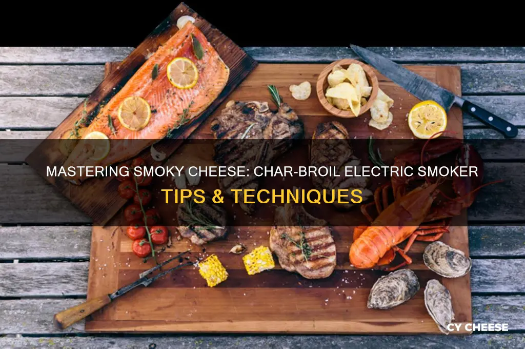 how to smoke cheese in char broil electric smoker