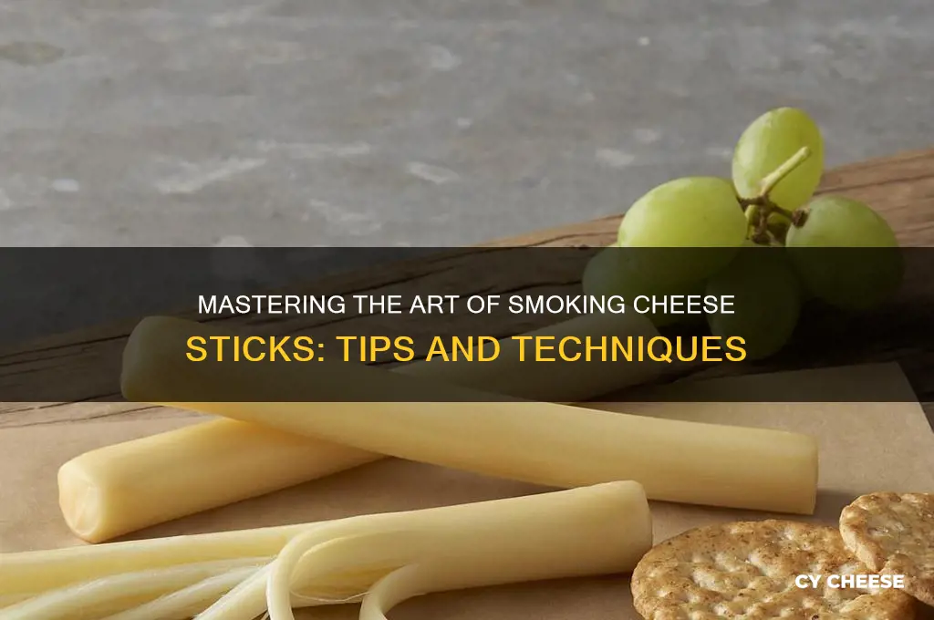 how to smoke cheese sticks
