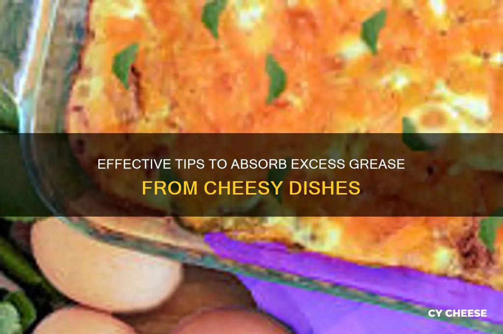 how to soak up the grease from cheese