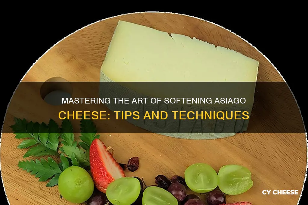 how to soften asiago cheese