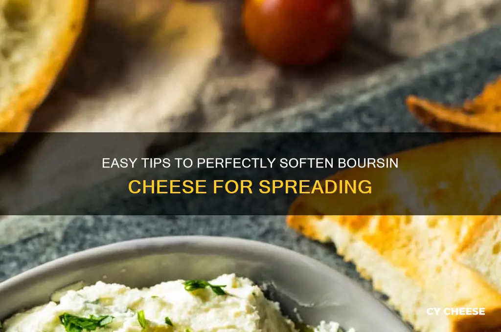 how to soften boursin cheese