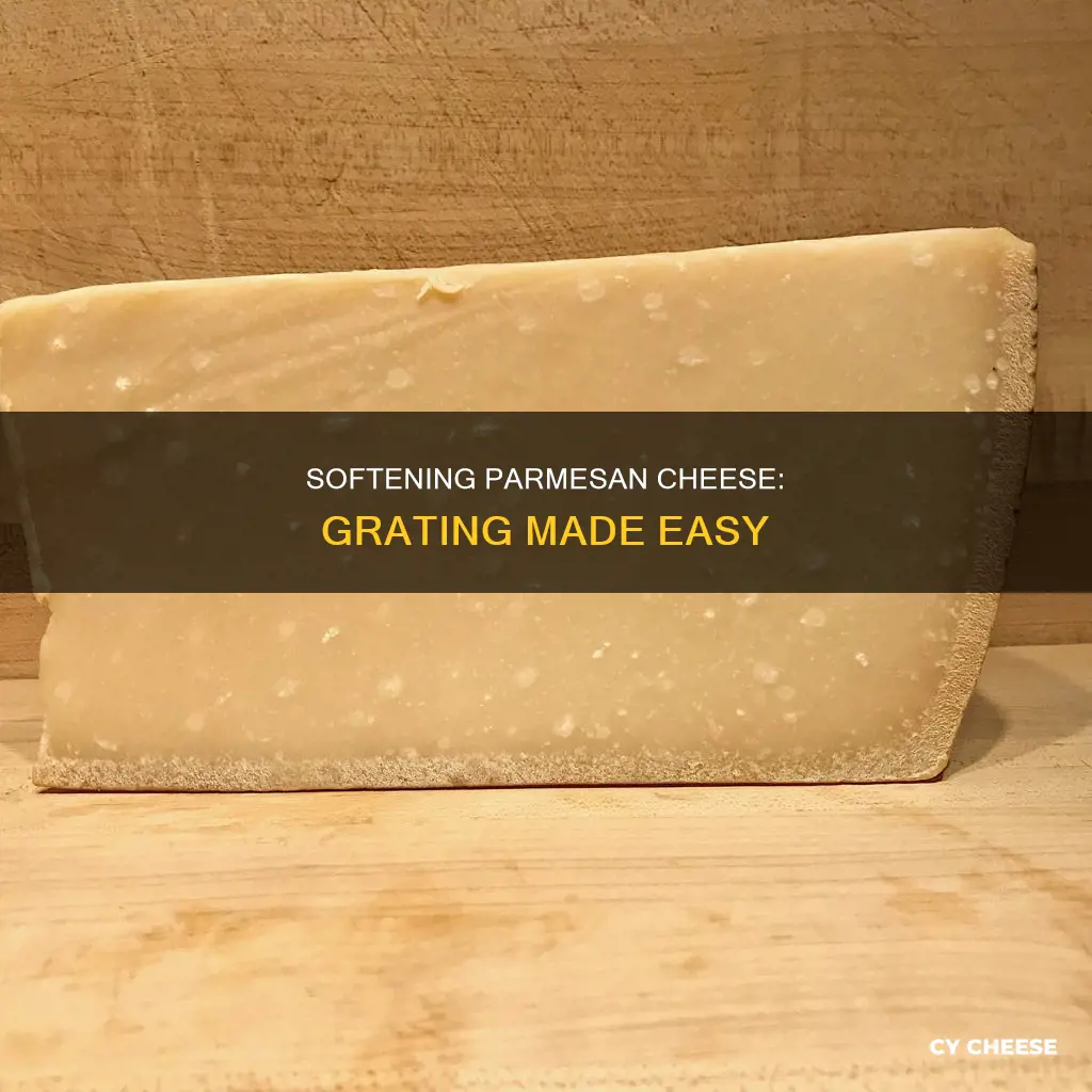 how to soften parmesan cheese for grating
