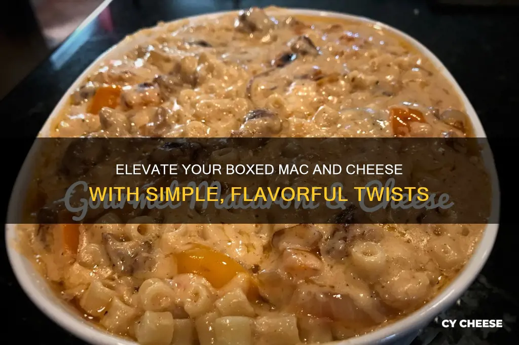 how to spice up maceroni and cheese from a box