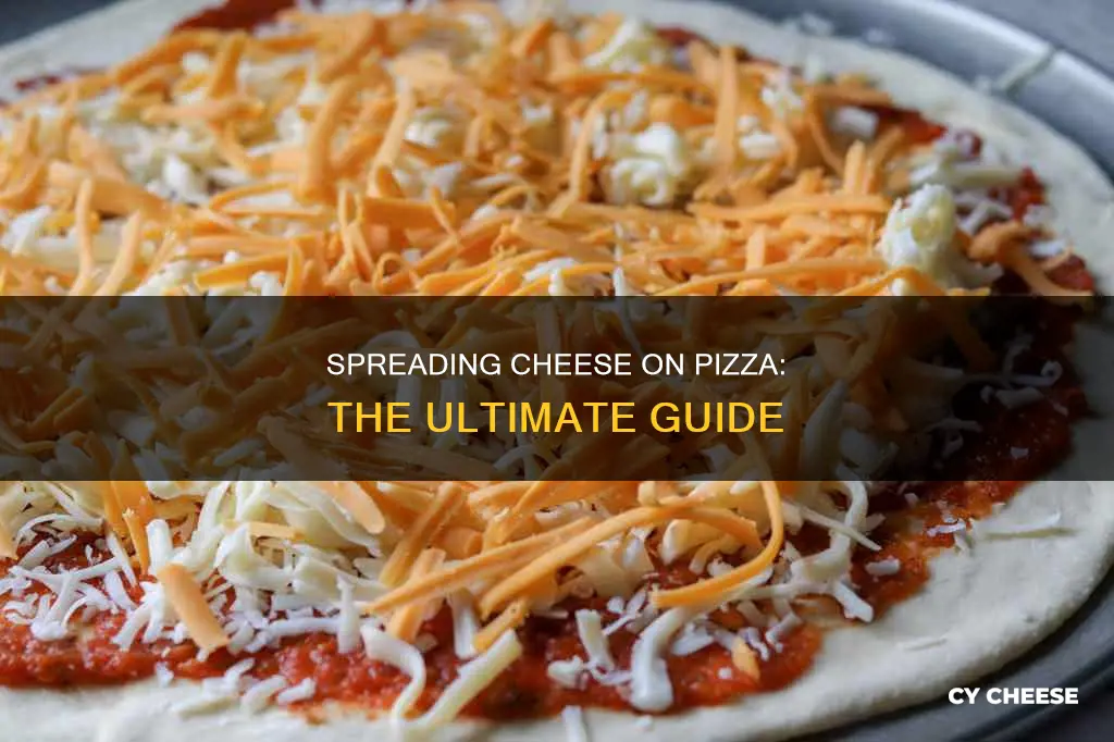 how to spread cheese on pizza