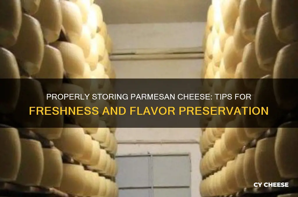 how to store a block of parmasean cheese