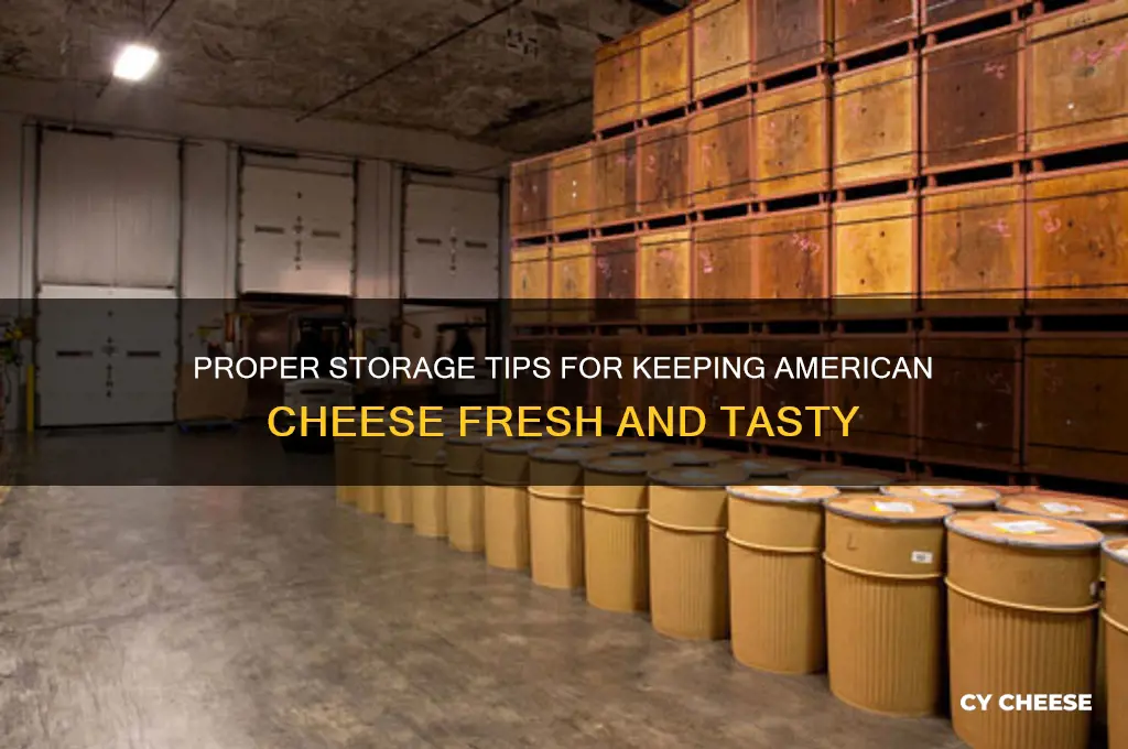 how to store american cheese