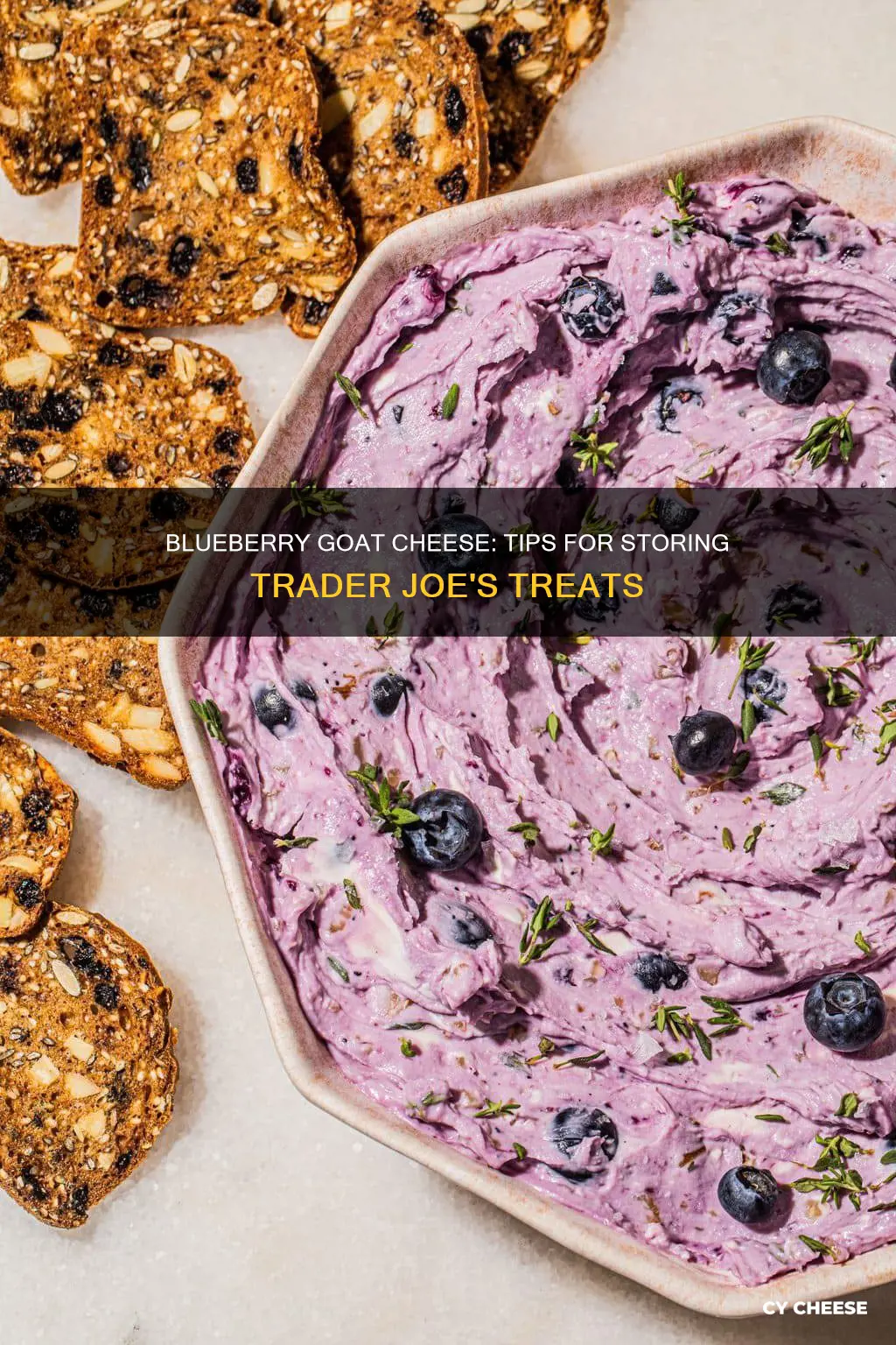 how to store blueberry goat cheese trader joe