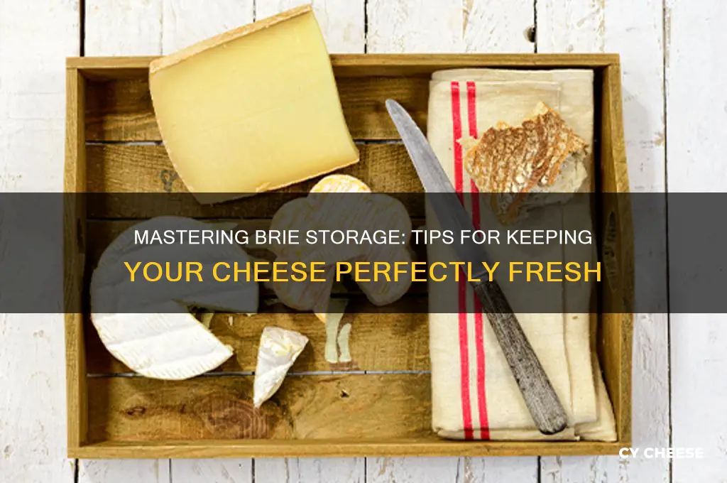 how to store brie cheese