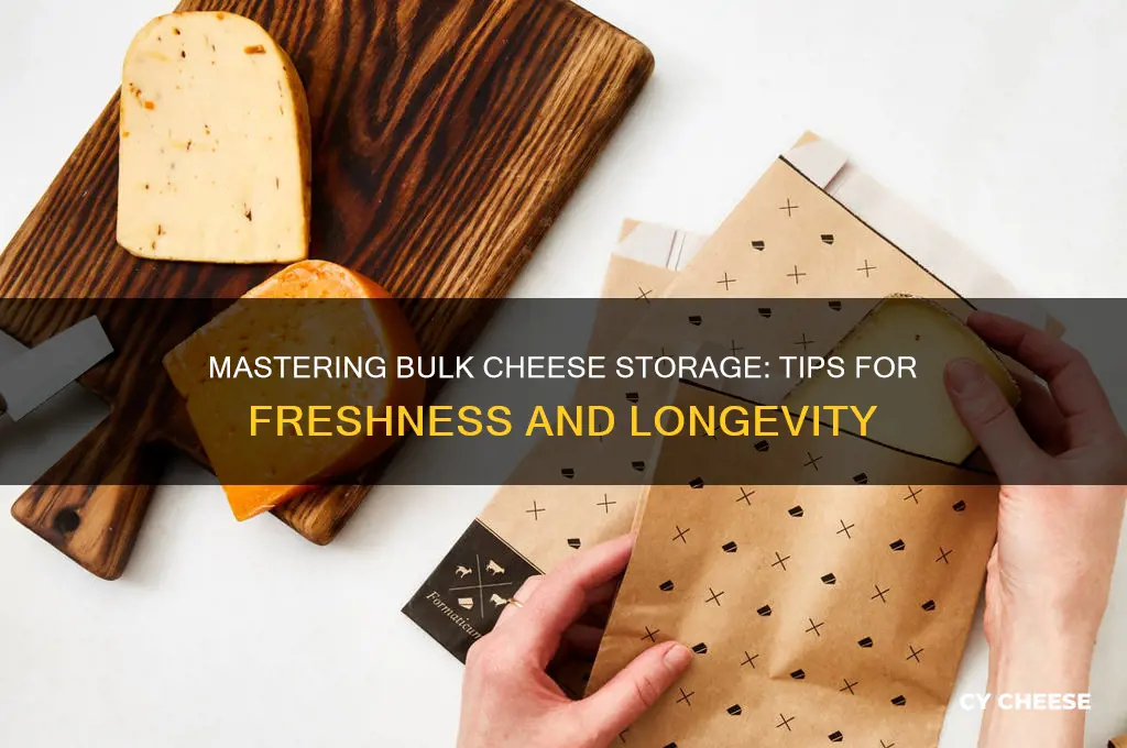 how to store bulk cheese