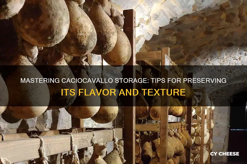 how to store caciocavallo cheese