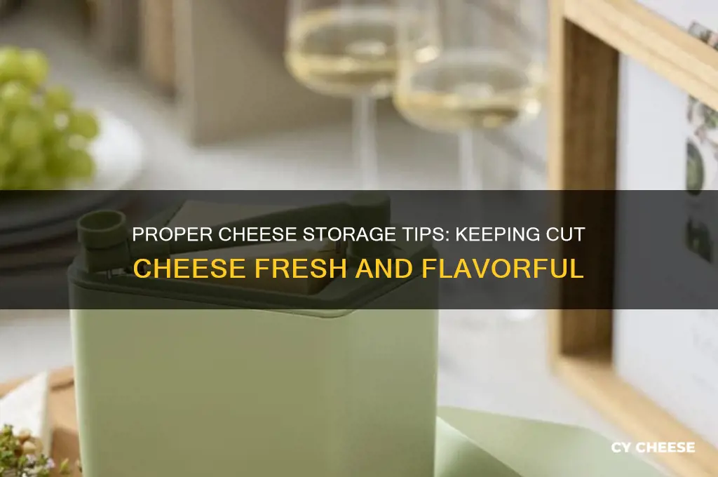 how to store cheese after cutting into it