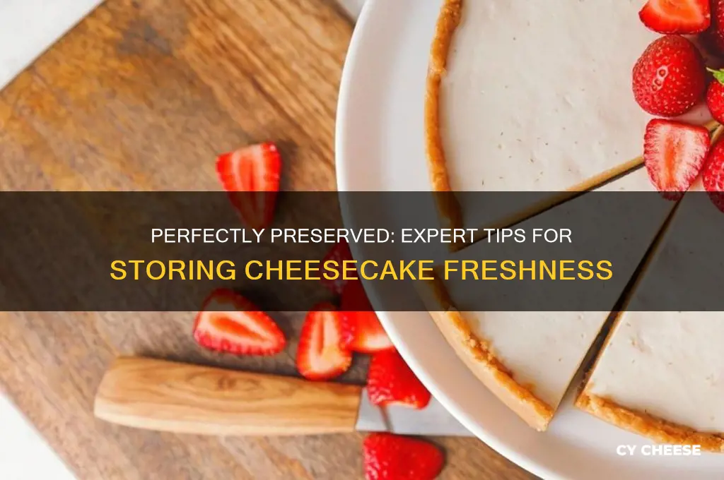 how to store cheese cake