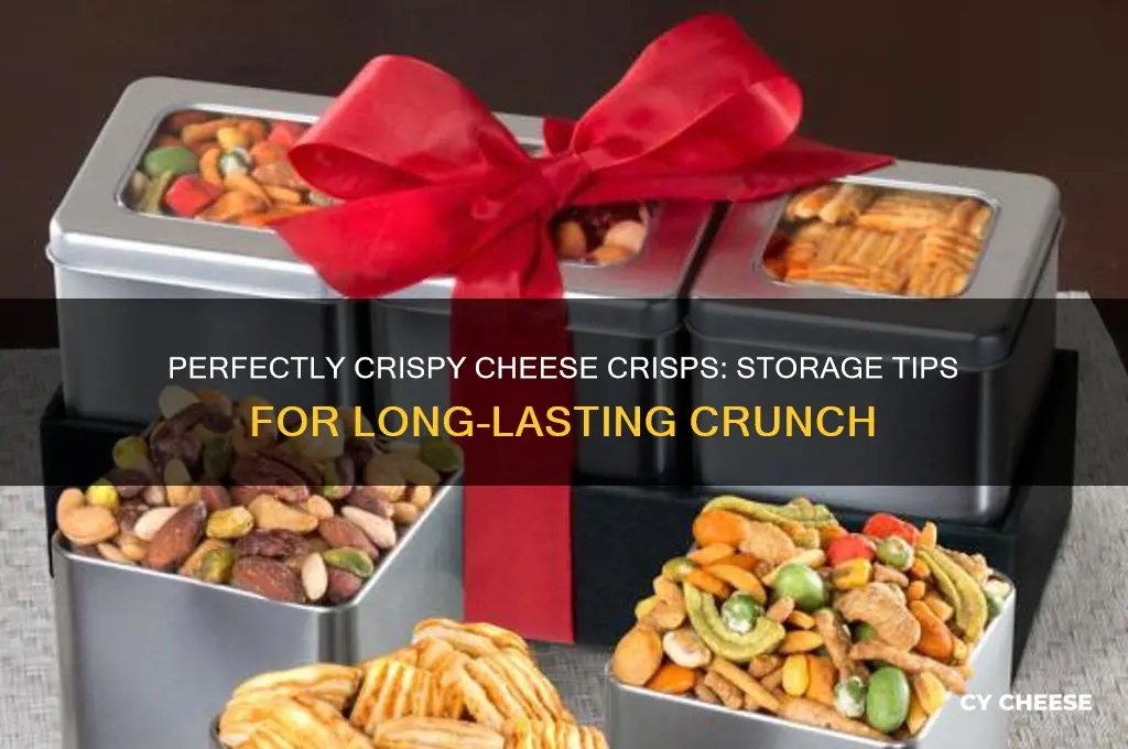 how to store cheese crisps and keep crispy