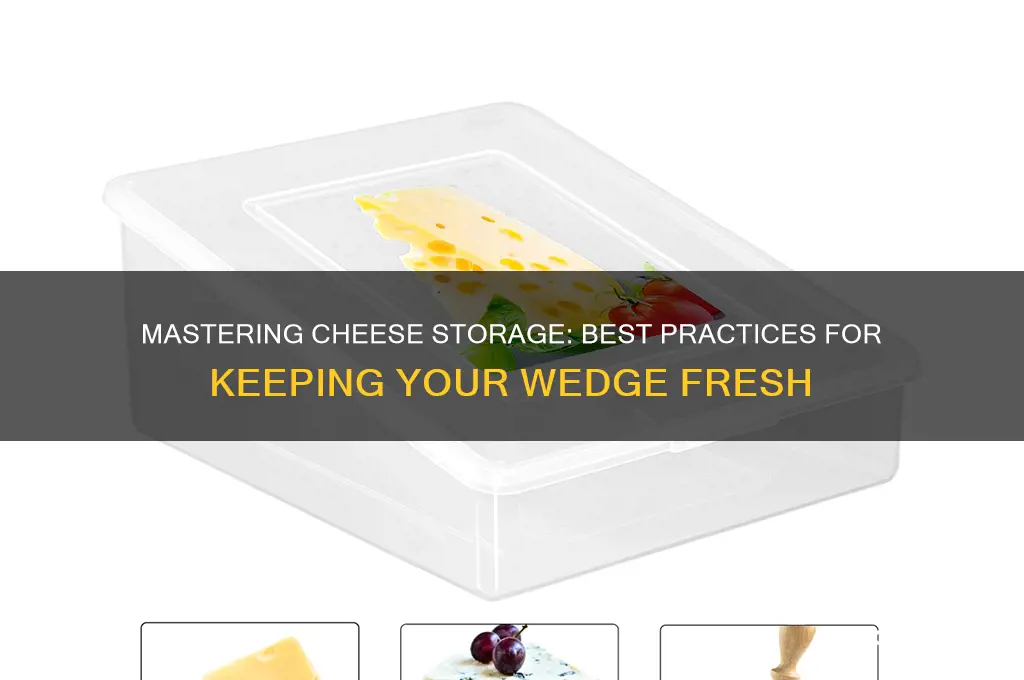 how to store cheese wedge