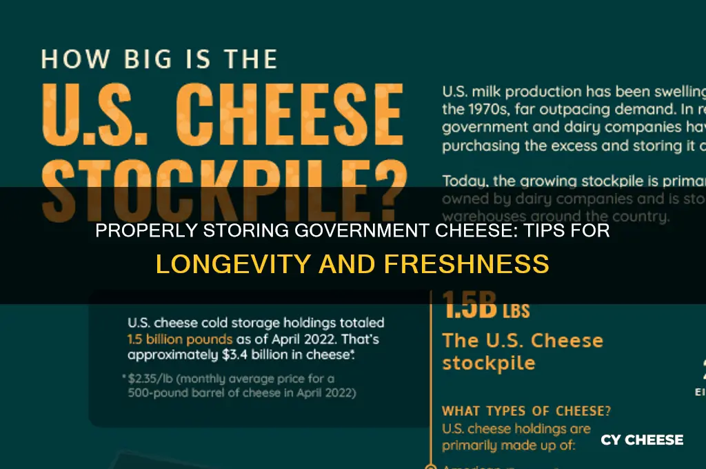 how to store government cheese