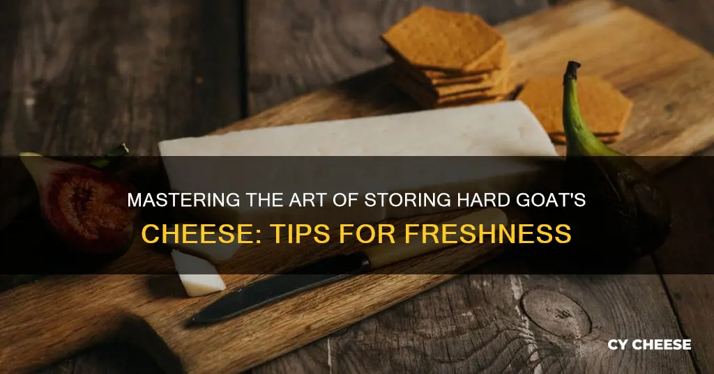 how to store hard goats cheese