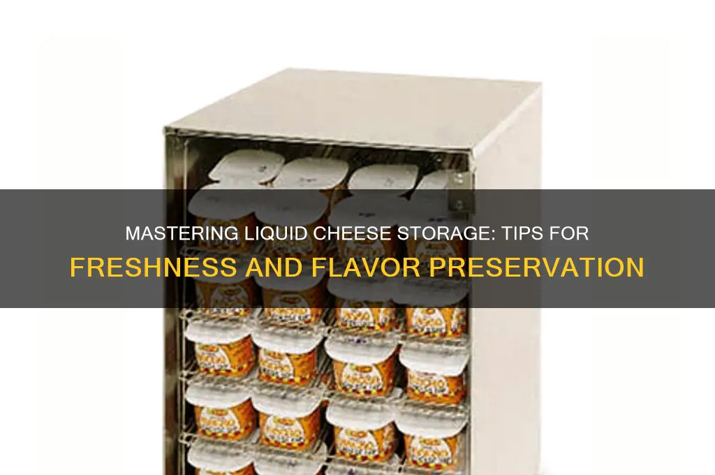 how to store liquid cheese