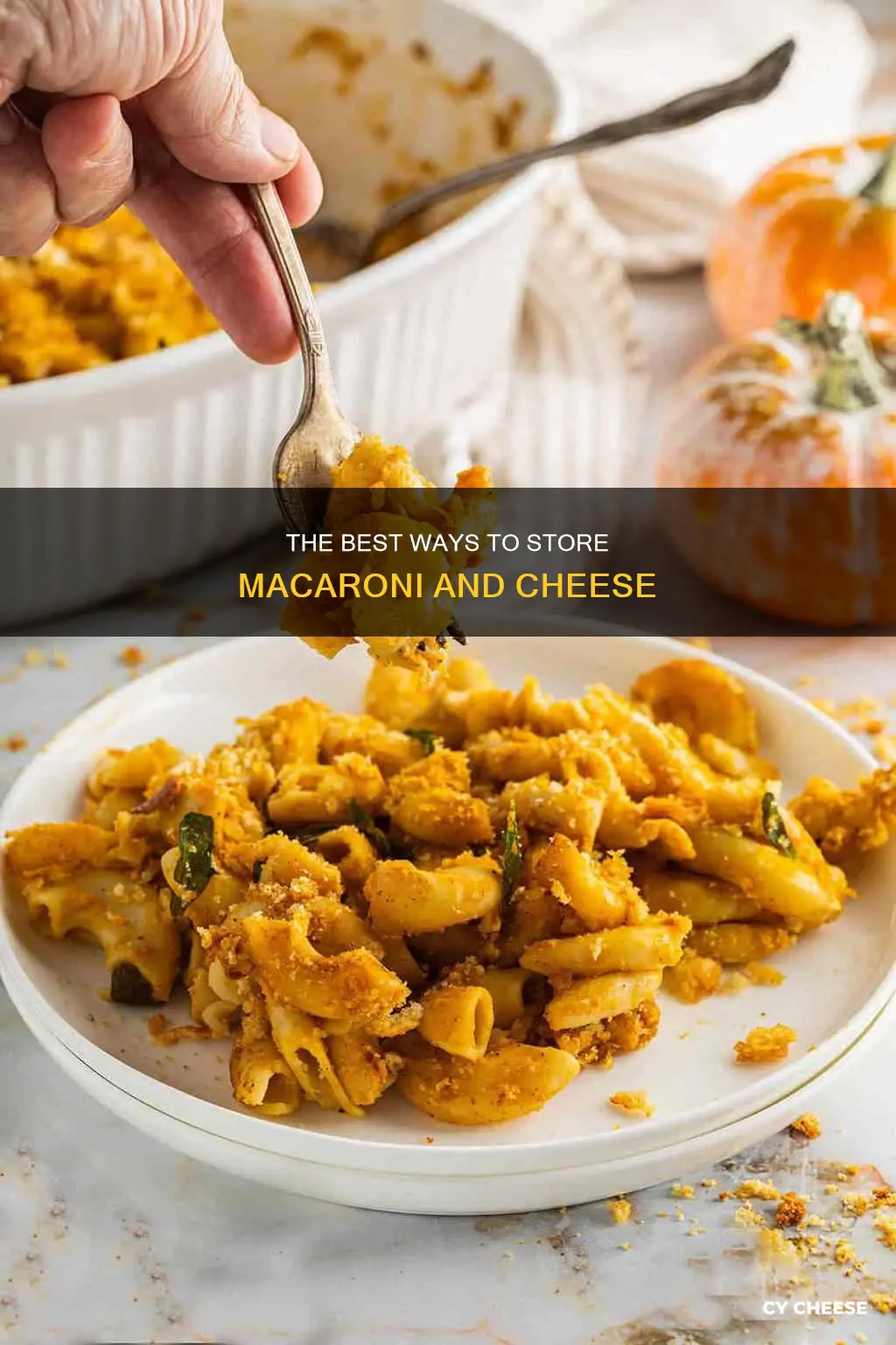 how to store lots of macaroni and cheese