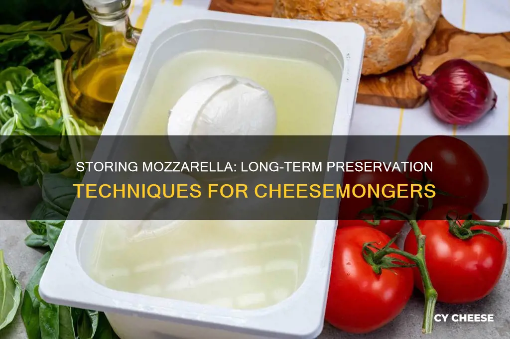 how to store mozzarella cheese for long time