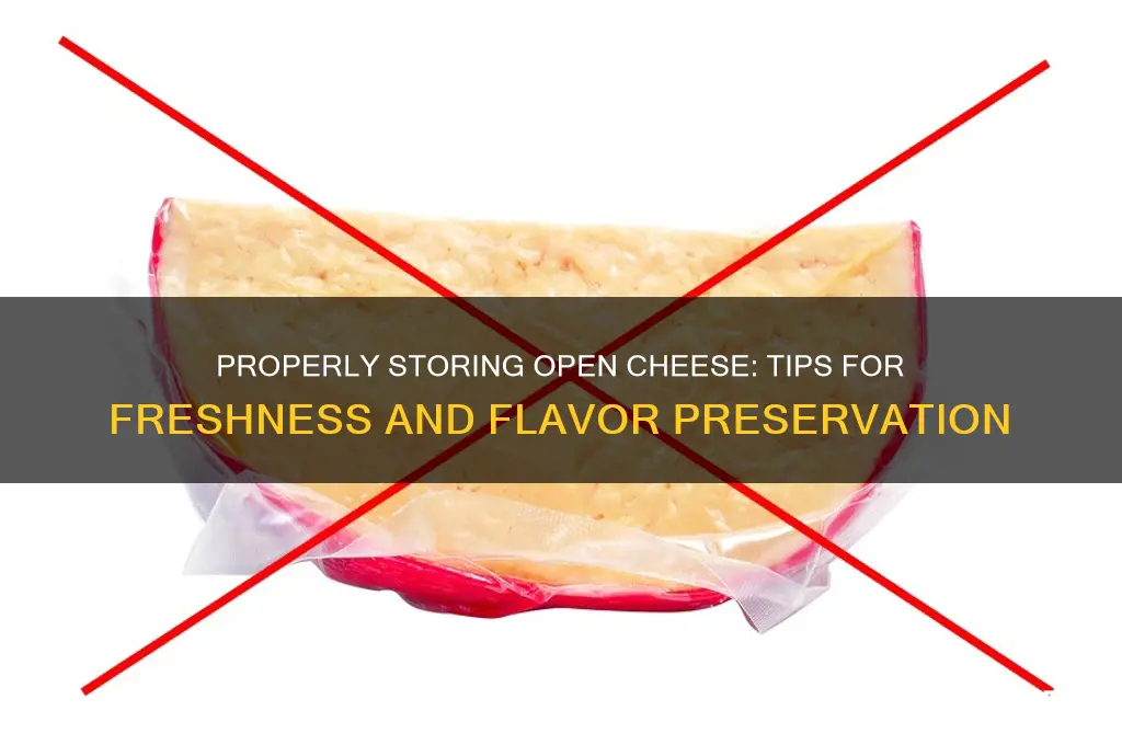 how to store open cheese