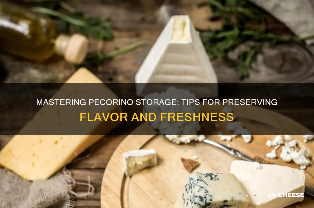 how to store pecorino cheese