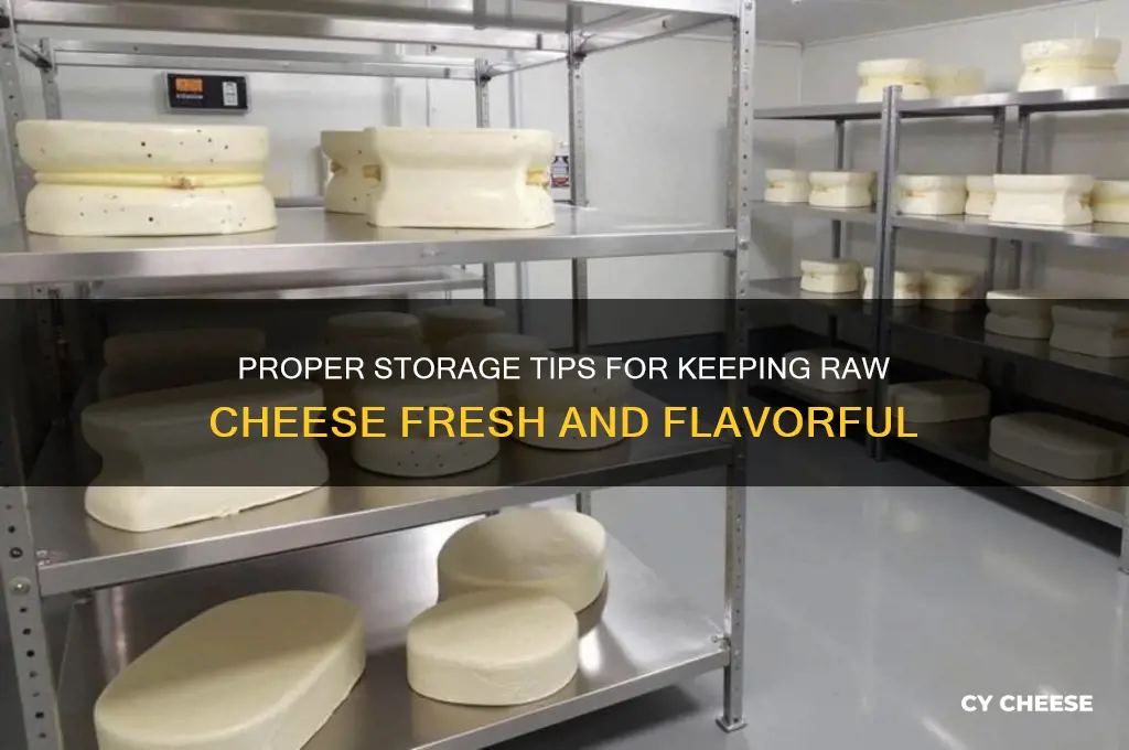 how to store raw cheese