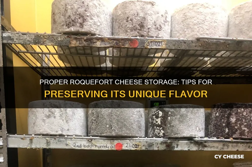 how to store roquefort cheese