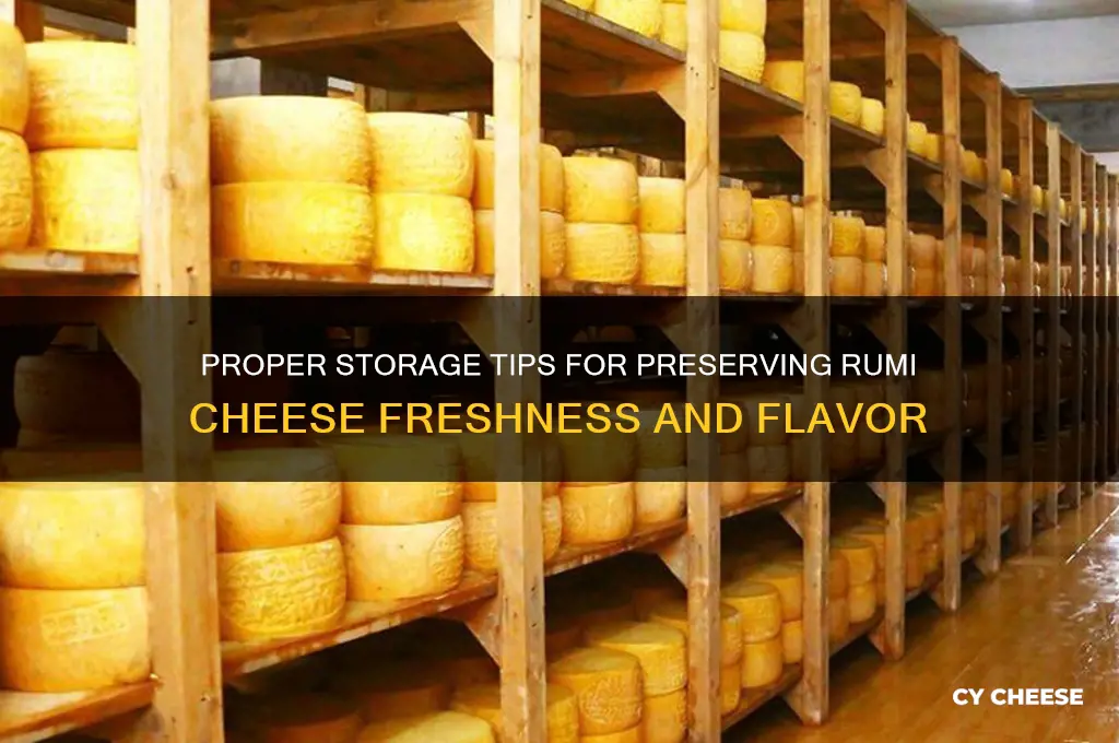 how to store rumi cheese