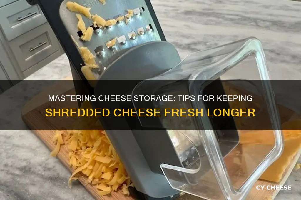 how to store shredded cheese