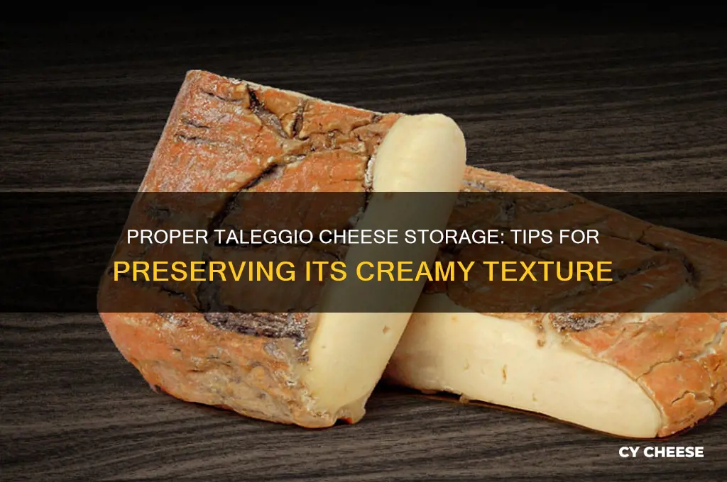 how to store taleggio cheese
