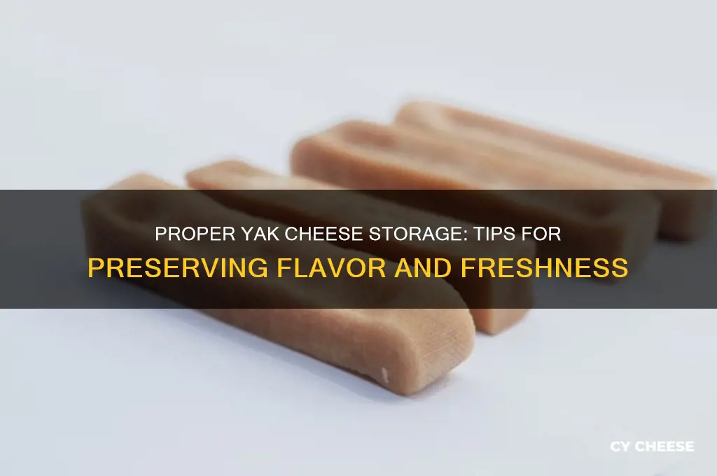 how to store yak cheese