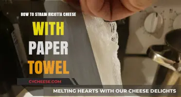 Easy Ricotta Straining: Using Paper Towels for Perfect Homemade Cheese