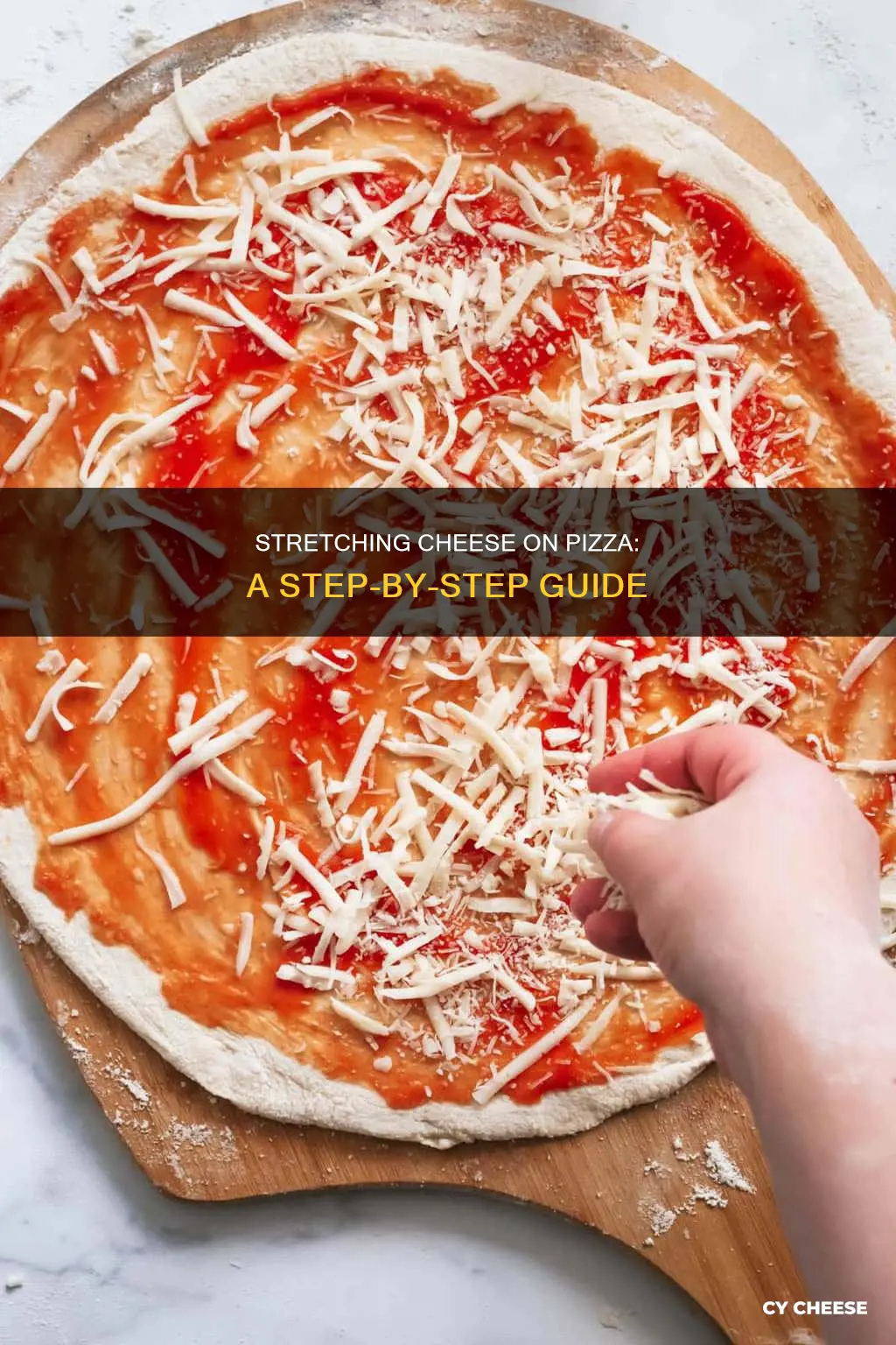 how to stretch cheese on pizza step by step