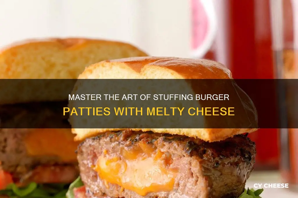 how to stuff a burger patty with cheese
