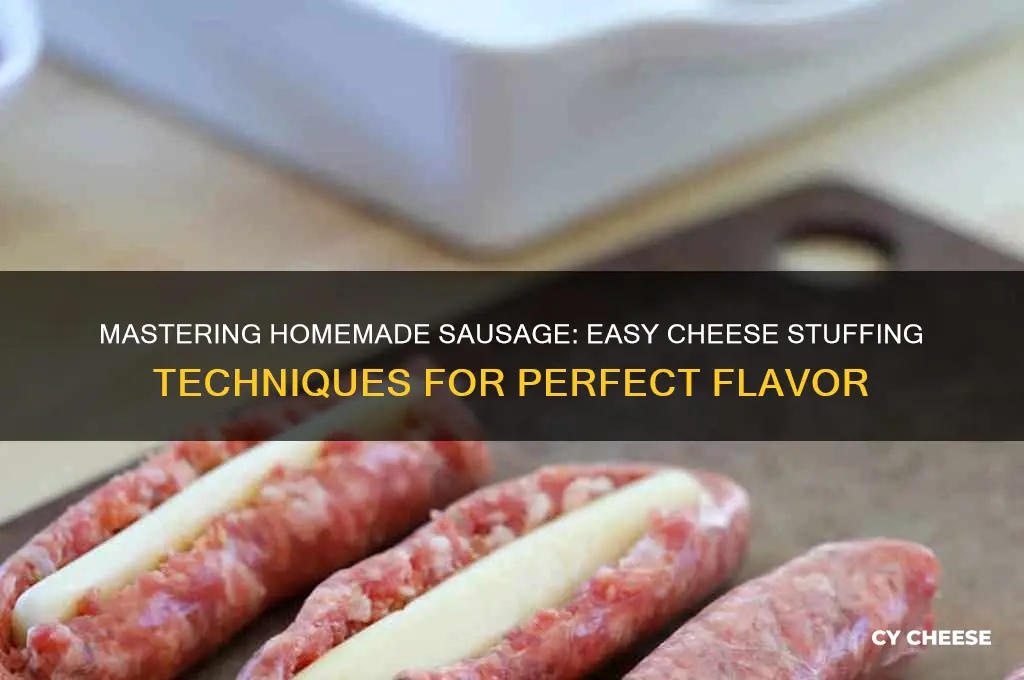 how to stuff cheese in a homemade sausage