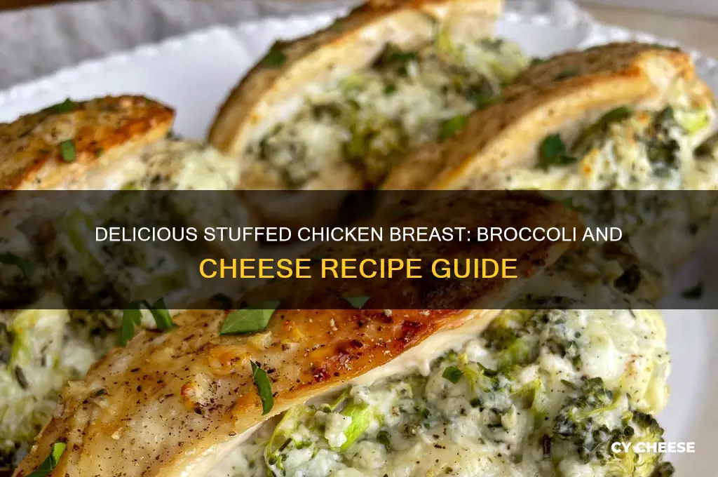 how to stuff chicken breast with broccoli and cheese