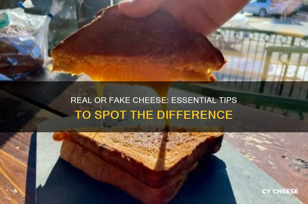 how to tell if cheese is real or fake