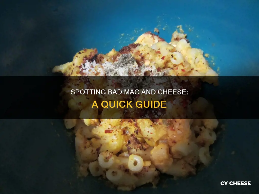 how to tell if macaroni and cheese is bad
