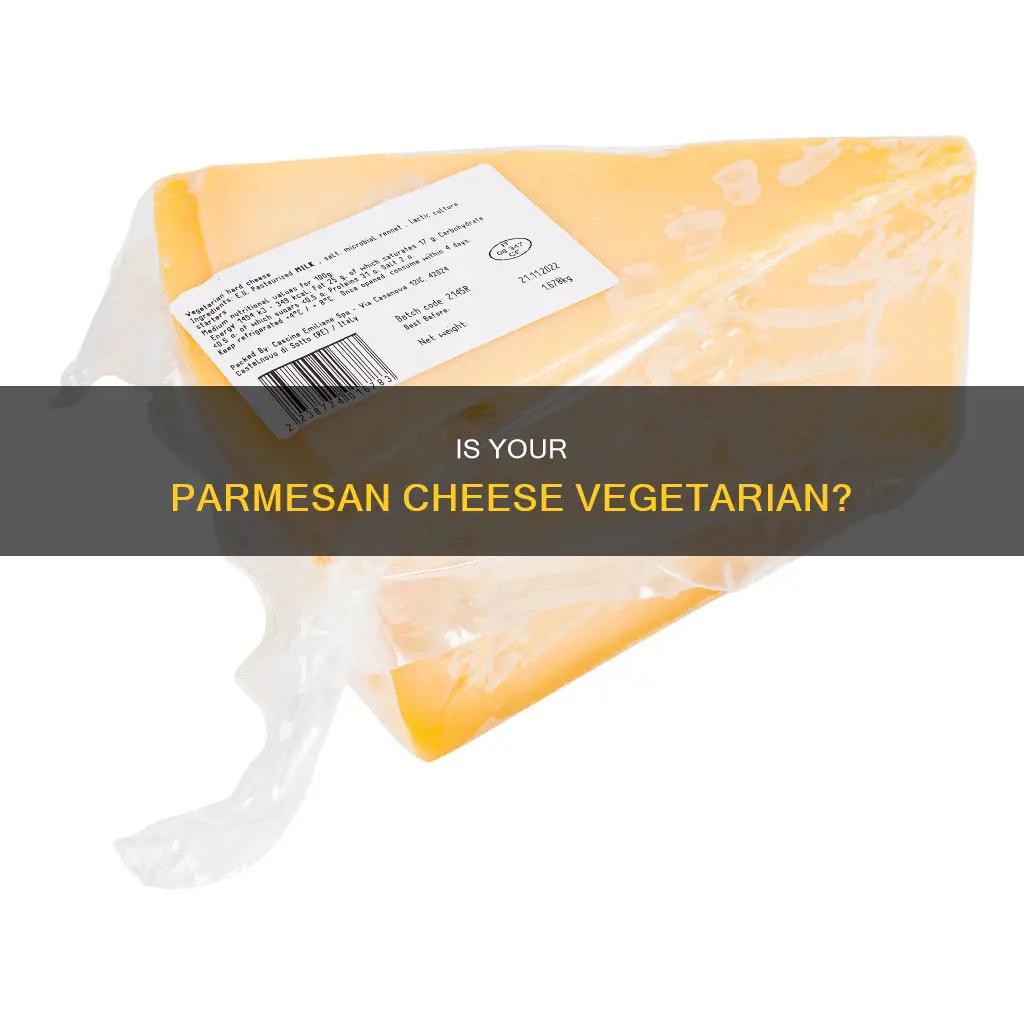 how to tell if my parmesan cheese is vegetarian