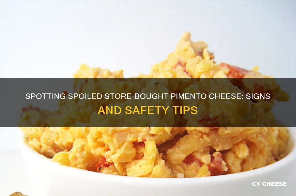how to tell if store bought pimento cheese is spoiled