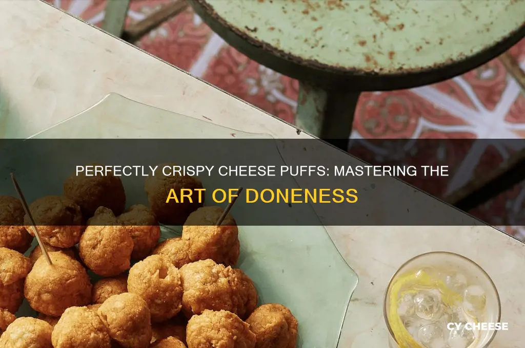 how to tell when cheese puffs are done