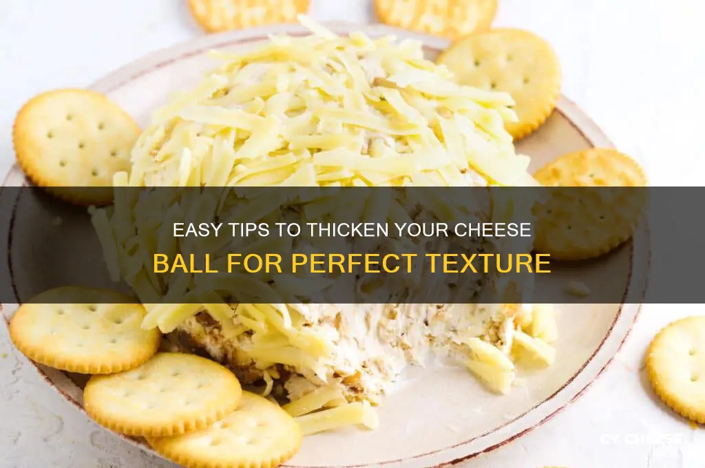 how to thicken cheese ball
