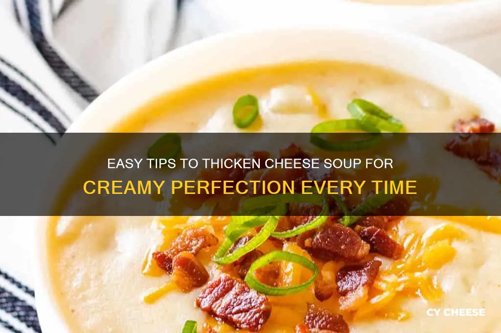 how to thicken cheese soup