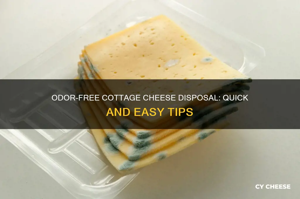 how to throw away cottage cheese without smell