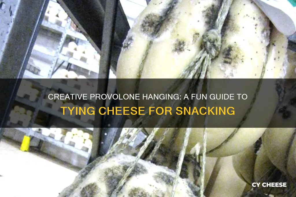 how to tie provolone cheese to hang out
