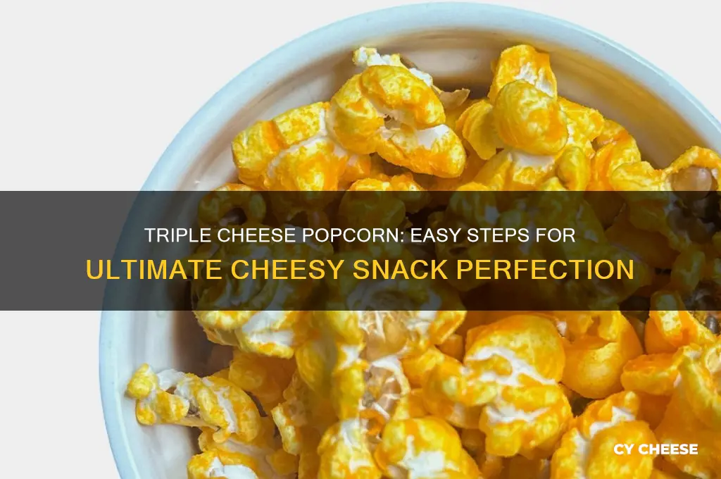 how to triple cheese popcorn