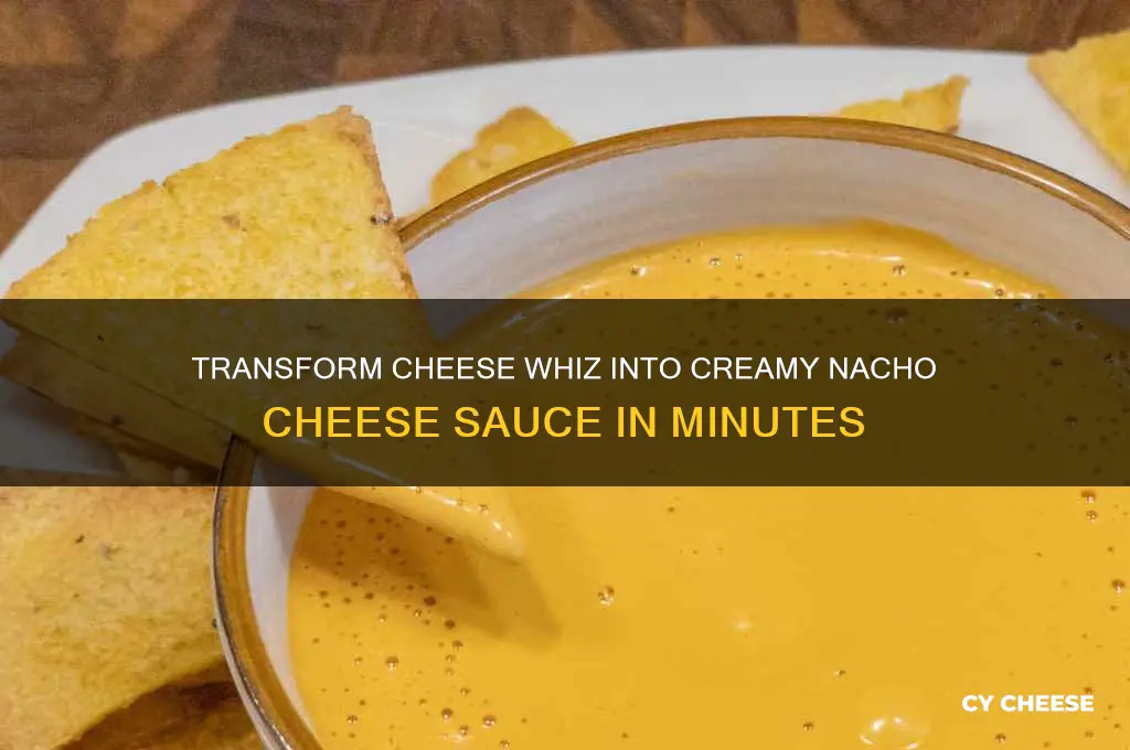 how to turn cheese whiz into nacho cheese