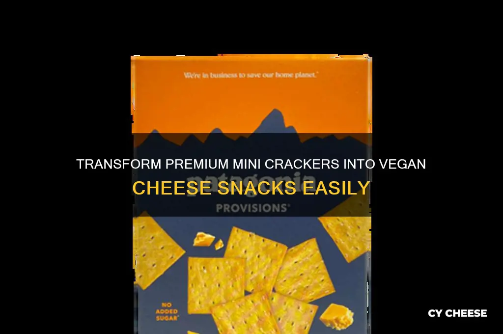 how to turn premium mini crackers into vegan cheese crackers